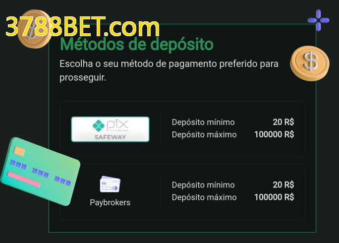 O cassino 3788BET.combet oferece uma grande variedade de métodos de pagamento