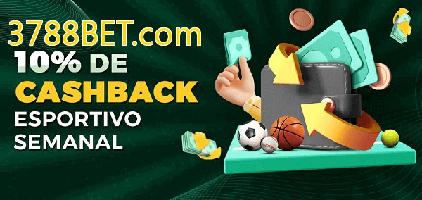 10% de bônus de cashback na 3788BET.com